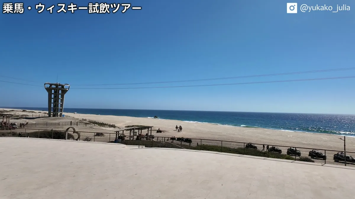 カボ・サン・ルーカスの乗馬ツアーで訪れたビーチ